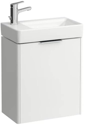 Laufen Base Waschtischunterschrank, Tür Links, für Waschtisch 815955, Farbe: Snow (weiß matt)