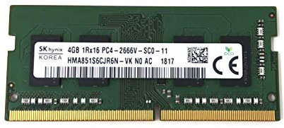 Hynix SK HMA851S6DJR6N-VK - Modulo di memoria RAM SODIMM non-ECC da 4GB DDR4 2666MHz