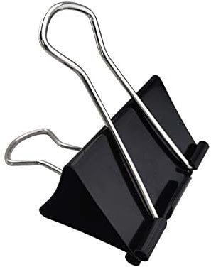 DSTELIN Extra Large Binder Clips 2.4-Inch (12 Pack), Big Paper Clamps for Office Supplies, Black