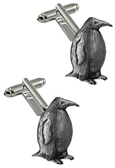 Manschettenknöpfe Pinguin R9, feines englisches Zinn