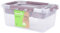 keeeper Aufbewahrungsbox mit Deckel und Einsatz, 29 x 19 x 12,4 cm, 4,2 l, Hubert+Hilda, Transparent/Taupe