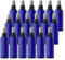 TIANZD 50 Pieces Empty 100 ml Blue PET Plastic Fine Mist Pump Spray Bottles with Black Top Portable Sprayer for Perfume Water Cosmetic Travel Containers Refillable, 2x Funnel
