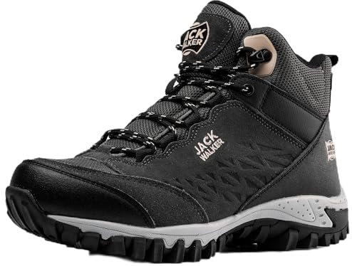 Jack Walker Women Waterproof Hiking Boots Lightweight Trekking Walking Shoes JW2005 (6 UK, Rose Gold)