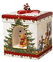 Villeroy & Boch und Boch - Christmas Toys, Paket eckig, Kinder, 17 x 17 x 21,5cm, Porzellan, Mehrfarbig, 14-8327-6693, Martini Olive/Martini Olive Terra Camo, 17x17x21,5cm