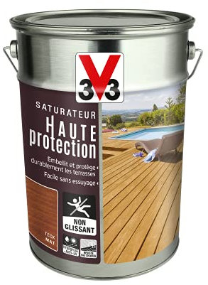 V33 Saturateur terrasse Haute protection, Teck 5L