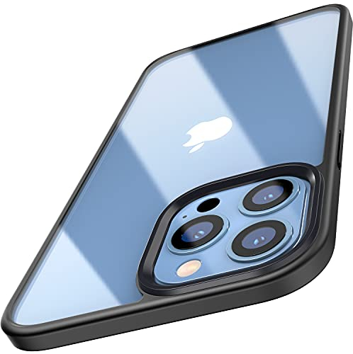 TOZO kompatibel für Phone P Case 6,1 Zoll Hybrid PC + TPU Soft Grip Mattes Finish Klare Rückseite Dünne Abdeckung mit Schwarz