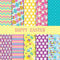 ikasus Osternstoffe,10 Stücke Ostern Thema Stoff Baumwoll Stoffpakete Patchwork Stoffe,Baumwollstoff Paket für Ostern Dekoration Quilten DIY Dekorationen Handwerk Scrapbooking,Zuhause Dekor 25x25cm