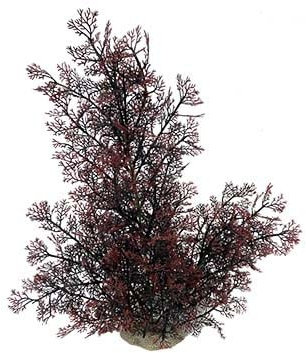 Aqua Della, Künstliche Pflanze aus flexiblem Kunststoff Phönix XL – 56 cm rot, robuster Standfuß, bietet Unterschlupf und Brutstätten, geeignet für Aquarien und Terrarien