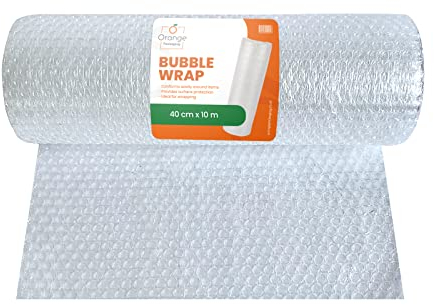 Orange Packaging Rouleau de papier bulle,40 cmx10 m,Rouleau de papier bulle pour déménagement, déménagement maison et bureau,1 rouleau de papier bulle