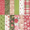 24 Blatt 15x15cm Weihnachten Scrapbooking Papier Dekopapier Motivpapier Bastelpapier 12 Mustern zum DIY Basteln Scrapbook Zubehör für Album Handwerk Karte (A)