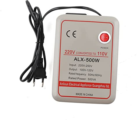 NICCOO Spannungswandler Transformator, 220V-250V auf 100V-120V Wandler Konverter Transformer Wandler Umwandler Converter, 500 VA Step Down Konverter Transformer, fur Balg 250W