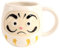 Mino Ware CPM113 Tasse aus japanischer Keramik, in Daruma-Form, hergestellt in Japan, Perlweiß