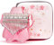 21 Tasten klar Kalimba Daumenklavier Komplettpaket, Sakura Shape Transparent Crystal Kalimba 17 Key mit EVA-Schutzhülle, Professionelle Musikinstrumente (PINK21KEYS)