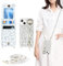 Zouzt for iPhone 13 Mini Case with Cord and Card Holde, Zipper Wallet Case with Crossbody Lanyard Ring Adjustable Necklace Protective Cover Women for iPhone 13 Mini 5.4 Inch - White Leopard