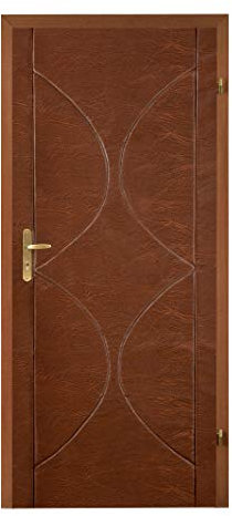 TapeOn Modern Türpolsterung zur Selbstmontage CLASSIC SET | Türverkleidung | Tür Reparatur für Innentüren | Schallschutz | T2 Halbmonde | Farbe: Süßkirsche | 101 x 205 cm | passt für 80/90 Türen