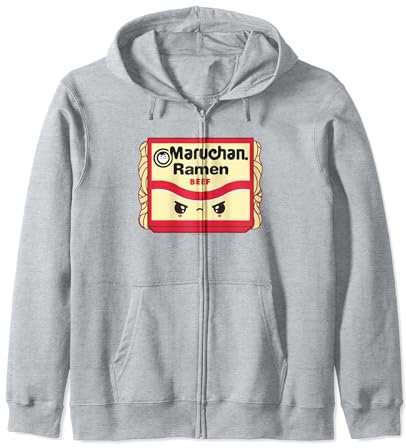 Maruchan Ramen Beef Flavor Angry Kawaii Package Kapuzenjacke
