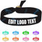 Zkgiftsdz Ab 30 Stück Armband Stoff Personalisiert für Event und Partys, Personalisiertes Armband Stoff mit Text und Logo Admission Identification Armbänder