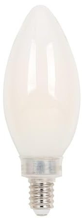 Westinghouse Lighting 5329000 4.5 Watt (60 Watt Equivalent) B11 Dimmable Soft White Filament LED Light Bulb, Candelabra Base
