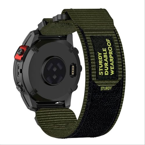 GIOPUEY Armband Kompatibel mit COROS VERTIX 2/2S, Geflochtenes Nylon Armband [Unisex] elastisch Ersatzarmband - Green