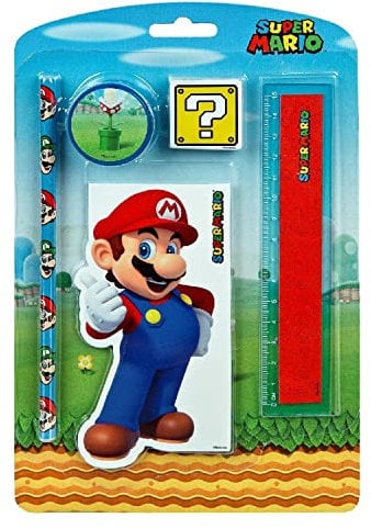 Super Mario Schrijfwarenset 5 Delig