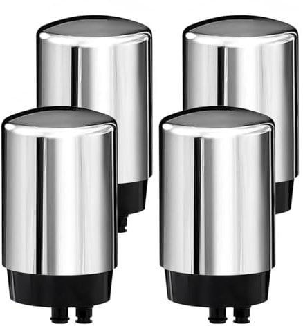 4 Pack Faucets Filters Cartridge,Replacement for Brita® Faucet Filter,Water Filter Compatible with Brita® Faucet Filtration Systems- Chrome (4)