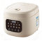 SmartAppliances Fuzzy Logic Eco-Rice cooker 3L 10 Multicook Functions, LED Touchscreen Advanced Technology Display (220-240V), All Accesories Included, 14 Servings (White)
