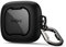 SURITCH Funda compatible con SHOKZ OpenFit Air Cover, a prueba de golpes, cierre magnético, a prueba de caídas, con cierre magnético de tapa, llavero de clip de mosquetón y ventana de PC (negro)