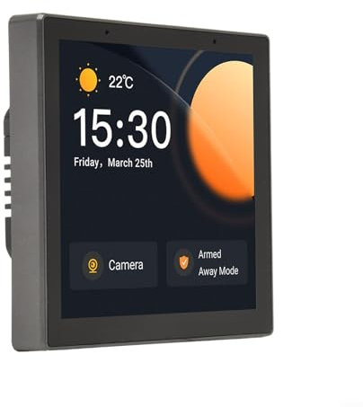 NSPanel Pro Panneau de commande pour maison intelligente, panneau de contrôle sans fil WiFi innovant pour lumières intelligentes, interrupteurs, chauffages, refroidisseurs, rideau (blanc)