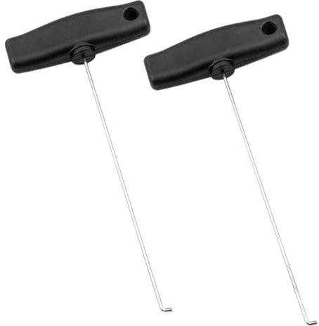 2 Stück Haken Werkzeug,Auspinnwerkzeug Kfz Set Zughakenwerkzeug,Auspinwerkzeug aus Metall Abzieher,Auto Demontage Werkzeug Tacho,für Mercedes Benz und Audi Armaturenbrett Des Ausziehhaken(Schwarz)