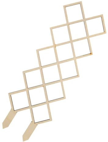 Abaodam DIY Wabengitter Pflanzenstütze Holzspalier für Gartenarbeit Reben Blumen Gemüse