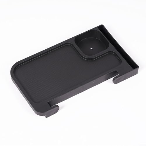 Outdoor Clip On Tray for Chair Convenient Table for Camping and Sports Events (Black)