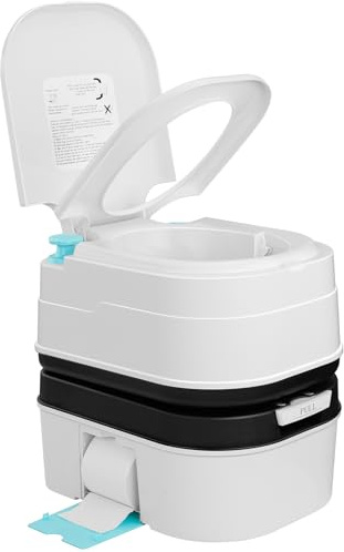 Kohree 6.34 Gal Portable Toilet for Adults: Large Camping Toilet with Detachable Waste Tank - Odorless Leak-Proof Boat Porta Potty with Paper & Detergent Collection for Home Use, Camper, RV Travel