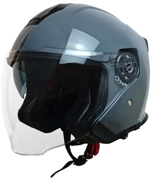 BOSERMEM Casco moto doppia visiera, certificato ECE 2206, sistema di ventilazione potenziato e sottogola a sgancio rapido, calotta anticaduta in ABS, fibbia a 7 sezioni