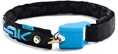 Hiplok Lite Chain Lock - Black/Cyan/Wearable Waist Belt Lock Clothing Clothes Bicycle Cycling Cycle Biking Bike Security Safety Anti Theft Accessories