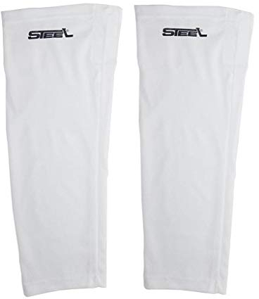 Eishockey Stutzen STEEL aus Textil-Netzgewebe Mesh Farbe weiss, Größe Junior