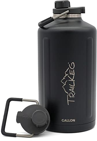 TrailKeg 3,8 l Vakuum Isoliert Flasche, Schwarz