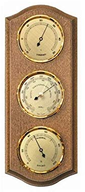 Fischer Wetterstation eichefarben rustikal, Innen