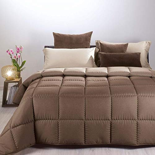 OOWL Trapunta Modern Caleffi Double Face Prodotto Italiano e Originale caleffi (Moka, Singolo)