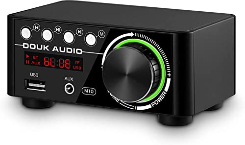 Douk Audio Klasse D Audioverstärker - 120W Mini Bluetooth 5.0 Hi-Fi Stereo Verstärker mit TF USB RCA Eingänge für Heimlautsprecher