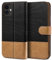BEZ Case for iPhone 11, iPhone 11 Phone Case Compatible for iPhone 11, Wallet Cover [Canvas Faux Leather] with Credit Card Holders, Kick Stand, Magnetic Strap Closure, Black