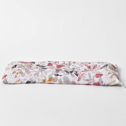 Decolores - Saco Térmico de Semillas - 15 x 40 cm - Aroma a Romero - para Dolores Musculares y de Espalda - Efecto Frío y Calor - Estampado de Flores