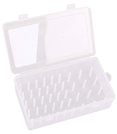 Colcolo Leer Klar Garnbox Nähgarnhalter Aufbewahrungsbox für 42 Nähgarn