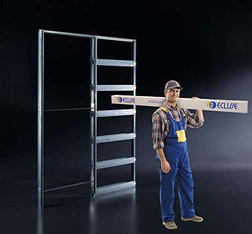 Controtelaio per porta a scomparsa in kit per cartongesso ECLISSE UNICO 100x2100