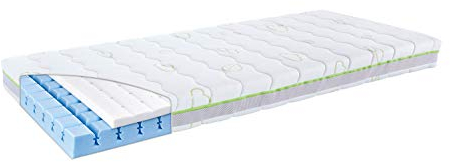 Träumeland Kinder- & Jugendmatratze Schlummerland - mit freistehenden 3D-comfort-pads, Größe 90 x 160 cm, mehrfarbig, 90 x 160 x 15 cm, T080280