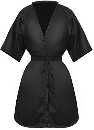 FRCOLOR Blouse de salon Client Cape Salon de coiffure Blouse pour Clients Kimono Style Coupe Cheveux Tablier