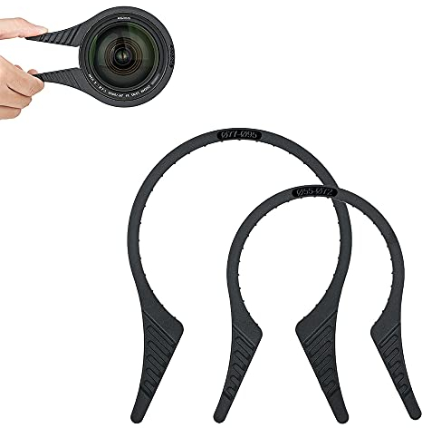 JJC 2-teiliges Kameraobjektiv-Filterschlüssel-Kit, Filterentfernungsschlüssel-Werkzeug für 55-72mm 77-95mm Objektivgewinde