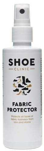 Shoe Clinic Protecteur de tissu À utiliser sur les bottes, les baskets et plus encore pour hommes et femmes | Résistant à l’eau et aux taches | Flacon de 125 ml