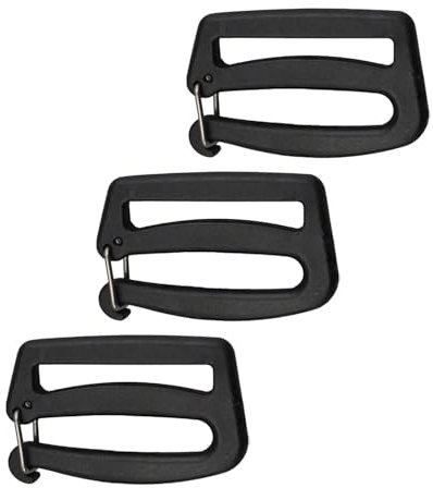 Baoblaze 3Pcs Verstellbare Schnallen Gurtband, Plastikschnalle für Gurtband, Schnalle für Gurtband, Stegschnalle Klemmschnalle für Rucksack Koffer Gepäck Gurt Rucksack Reparatur, Rectangle 3pcs
