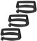 Baoblaze 3Pcs Verstellbare Schnallen Gurtband, Plastikschnalle für Gurtband, Schnalle für Gurtband, Stegschnalle Klemmschnalle für Rucksack Koffer Gepäck Gurt Rucksack Reparatur, Rectangle 3pcs