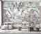 MIWEI Wallpaper Papier Peint Panoramique Noir Et Blanc Forêt Tropicale Papier Peint Nature Intissé Murale Chambre Salon -MIWEI Wallpaper-126-350cmx256cm